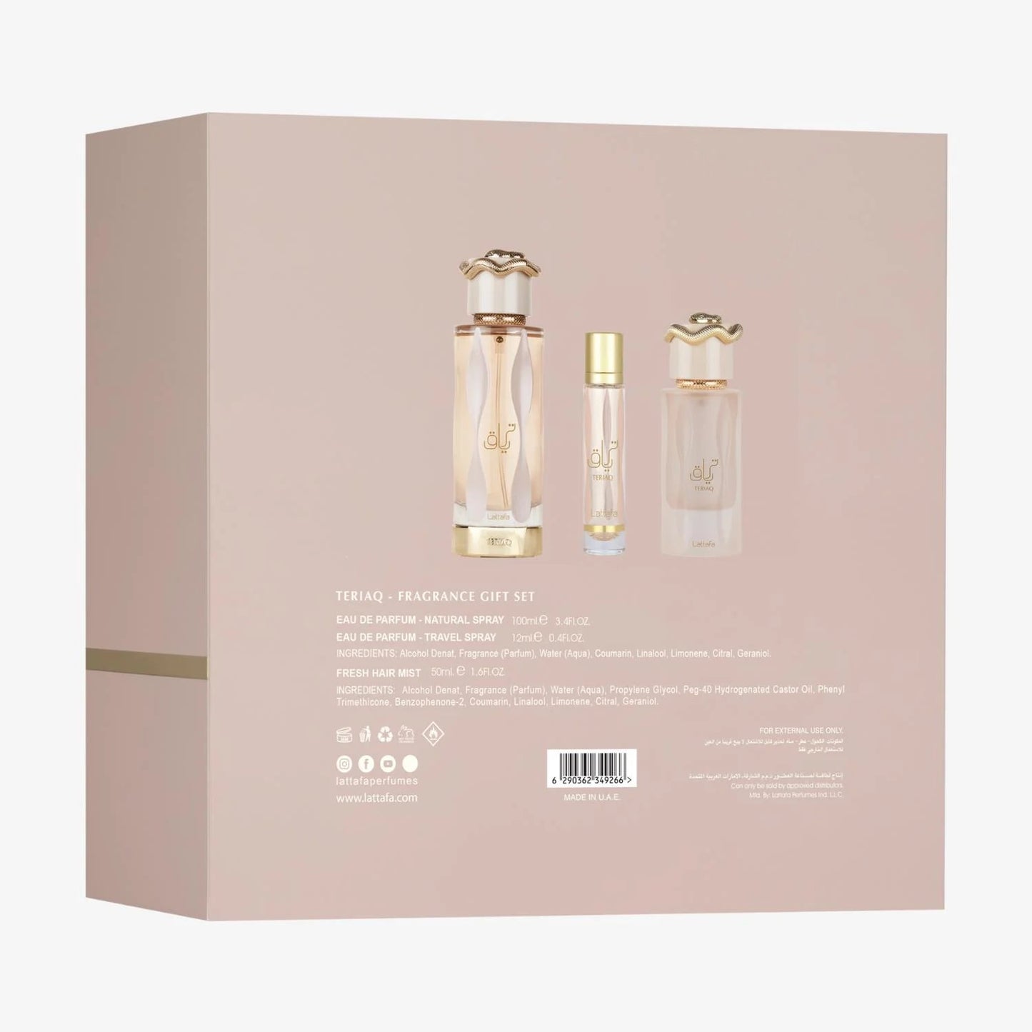 Lattafa Teriaq ajándékcsomag - YARA Illatbazár