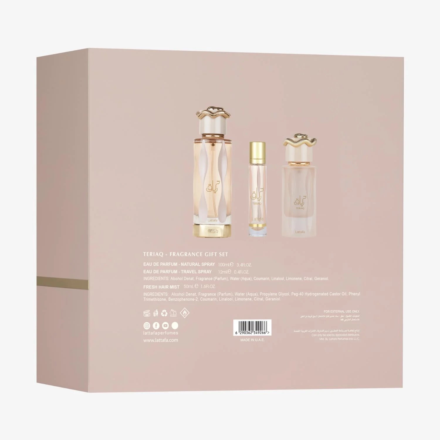 Lattafa Teriaq ajándékcsomag - YARA Illatbazár