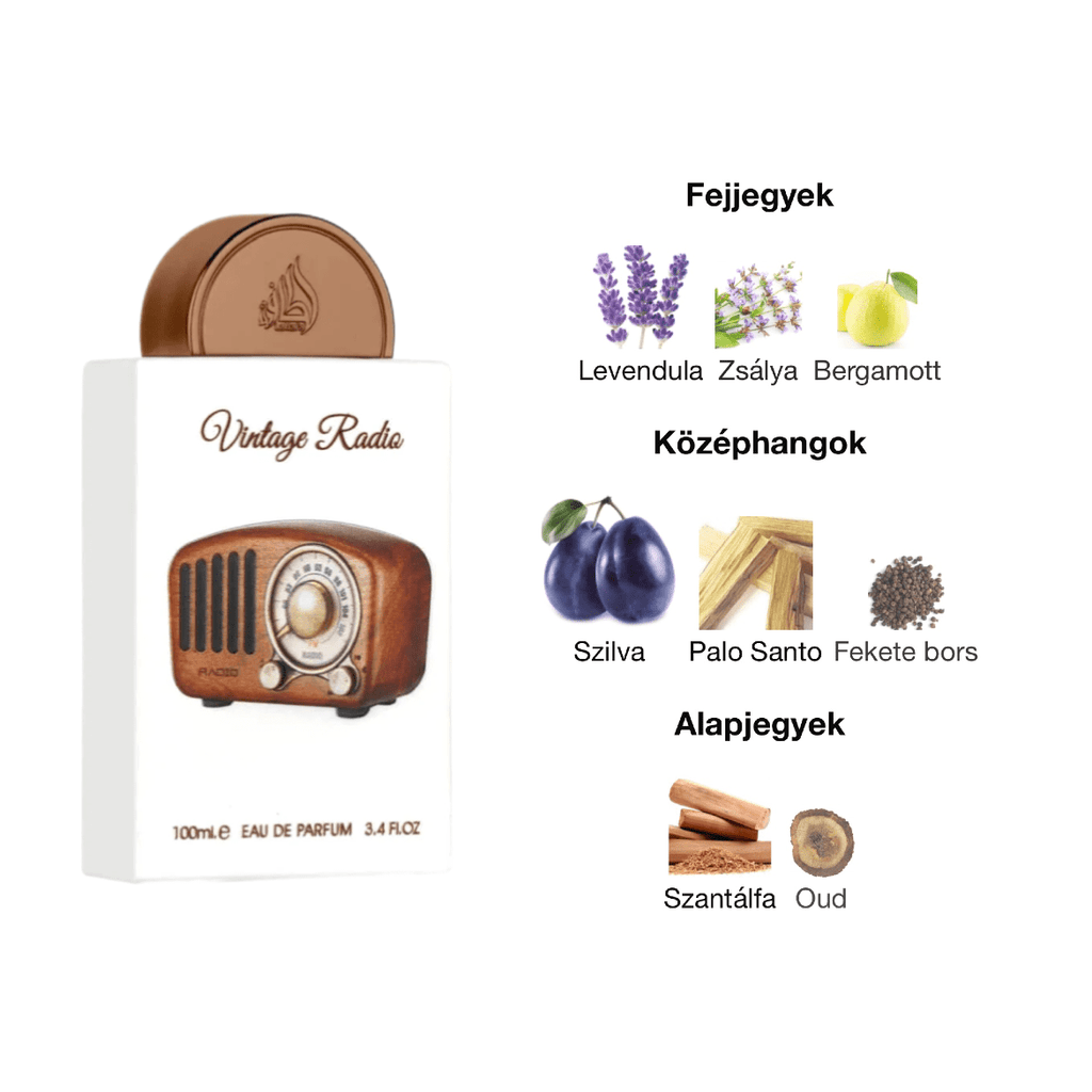 Lattafa Vintage Radio EDP - 100 ml - YARA Illatbazár