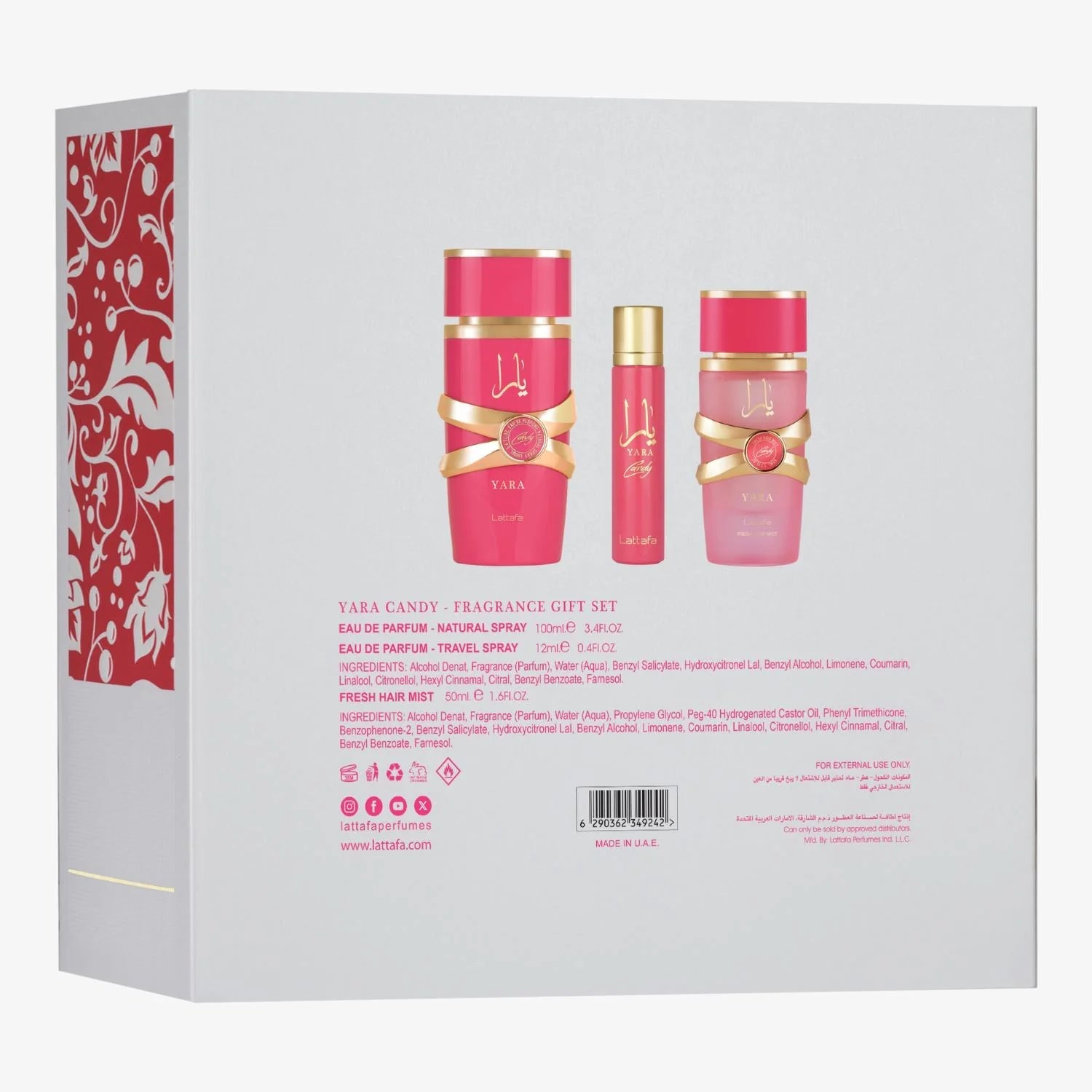 Lattafa Yara Candy ajándékcsomag - YARA Illatbazár