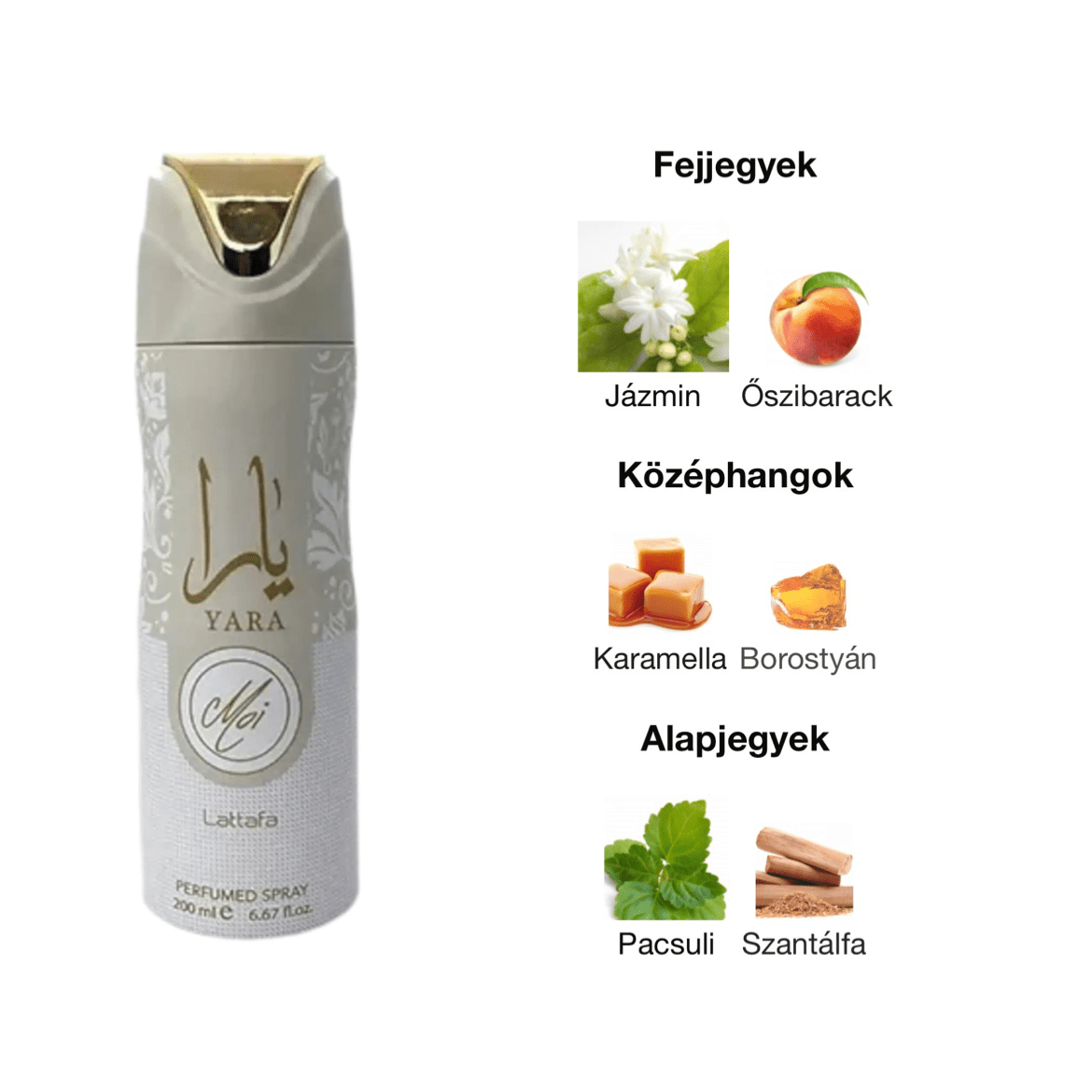 Lattafa Yara Moi Dezodor Spray - 200 ml - YARA Illatbazár