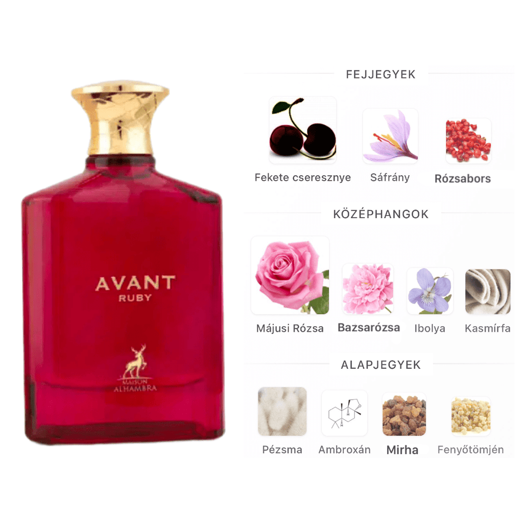 Maison Alhambra Avant Ruby EDP - 100 ml - YARA Illatbazár