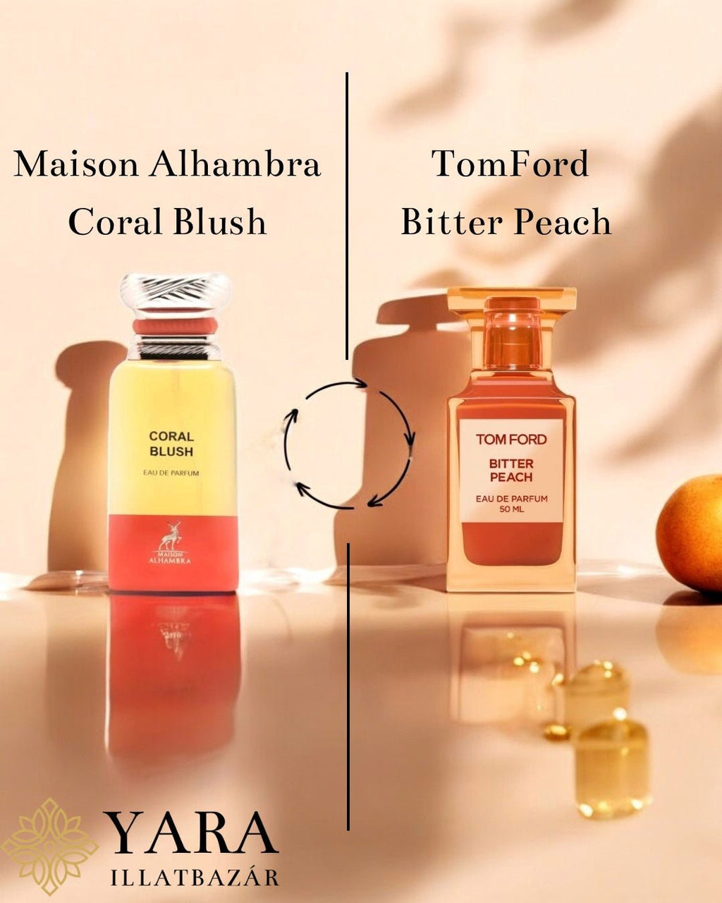 Maison Alhambra Coral Blush (Bright Peach) EDP - 80 ml - YARA Illatbazár