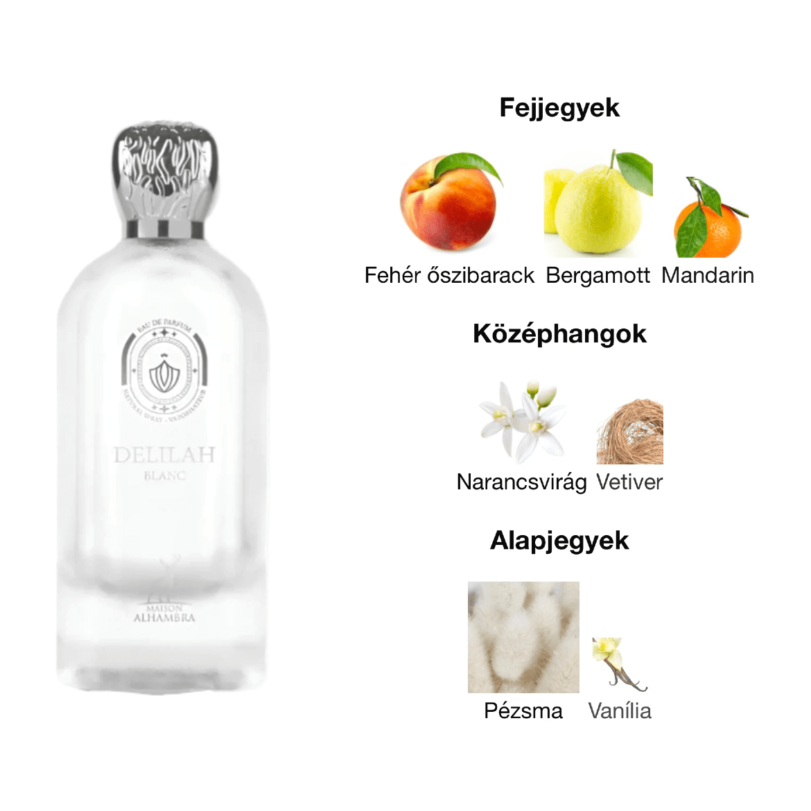 Maison Alhambra Delilah Blanc EDP - 100 ml - YARA Illatbazár