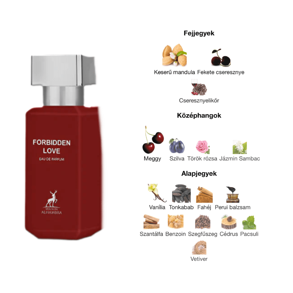 Maison Alhambra Forbidden Love EDP - 30 ml - YARA Illatbazár