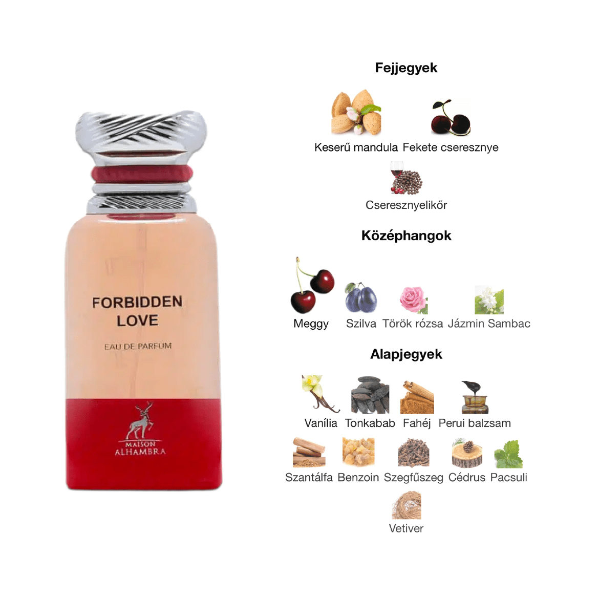 Maison Alhambra Forbidden Love (Lovely Chérie) EDP - 80 ml - YARA Illatbazár