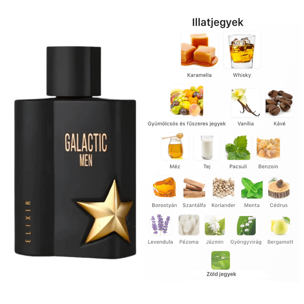 Maison Alhambra Galactic Men Elixir EDP - 100 ml - YARA Illatbazár