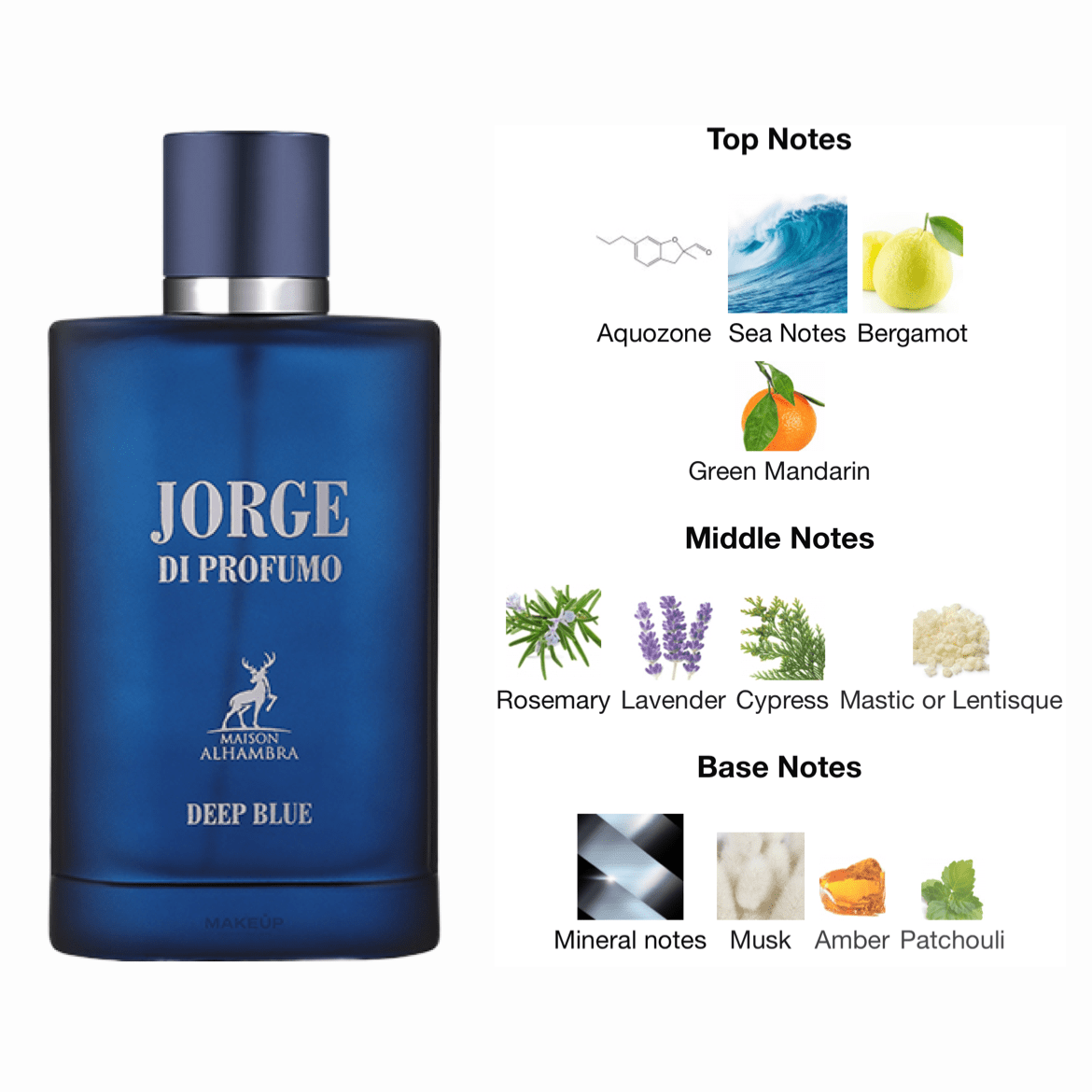 Maison Alhambra Jorge Di Profumo Deep Blue EDP - 100 ml - YARA Illatbazár