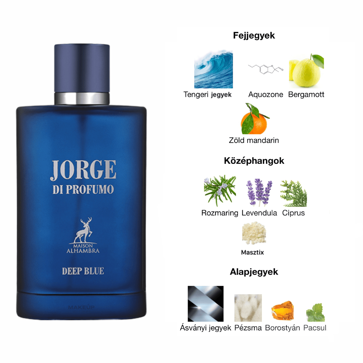 Maison Alhambra Jorge Di Profumo Deep Blue EDP - 100 ml - YARA Illatbazár