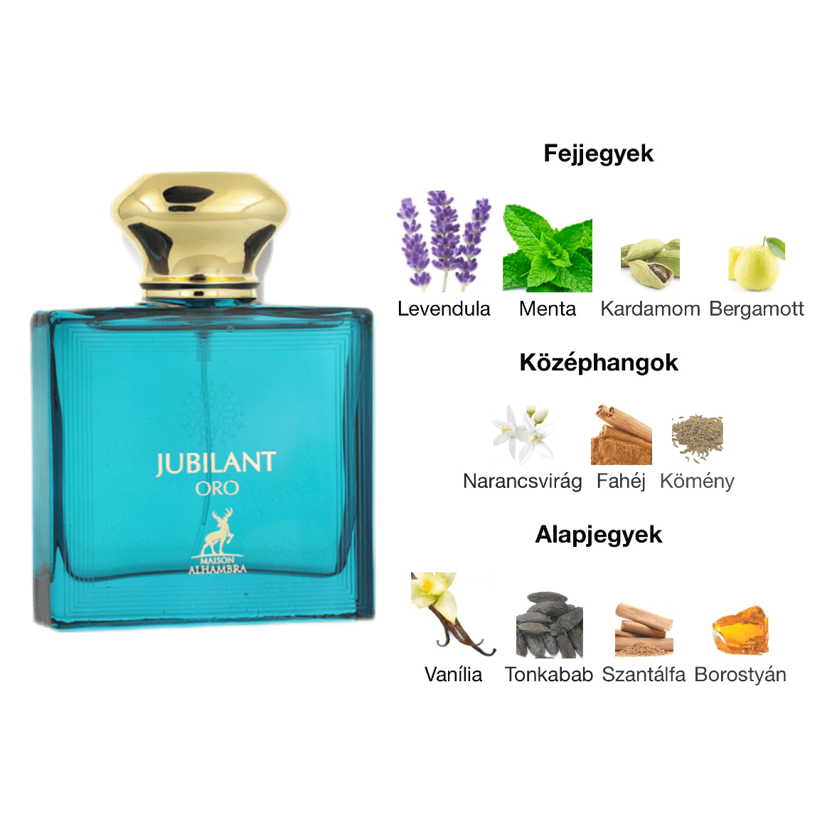 Maison Alhambra Jubilant Oro EDP - 100 ml - YARA Illatbazár