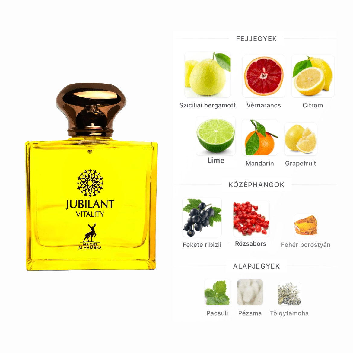 Maison Alhambra Jubilant Vitality EDP - 100 ml - YARA Illatbazár