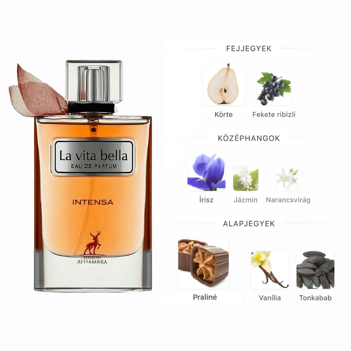 Maison Alhambra La Vita Bella Intensa (La Vivacité Intensa) EDP - 100 ml - YARA Illatbazár