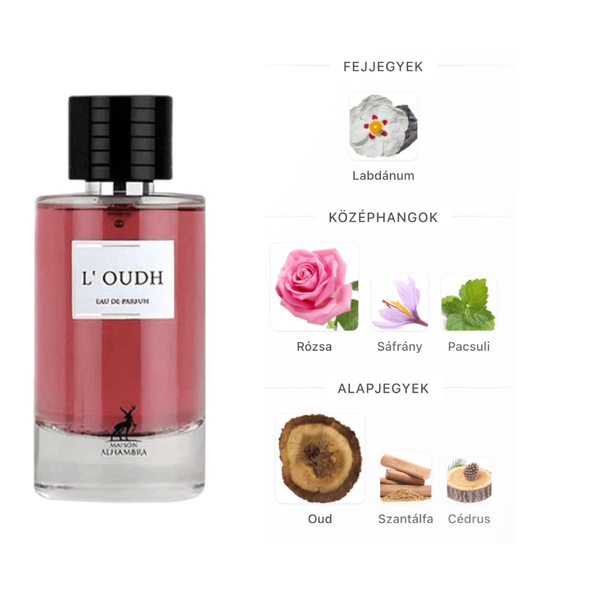 Maison Alhambra L'Oudh EDP - 100 ml - YARA Illatbazár