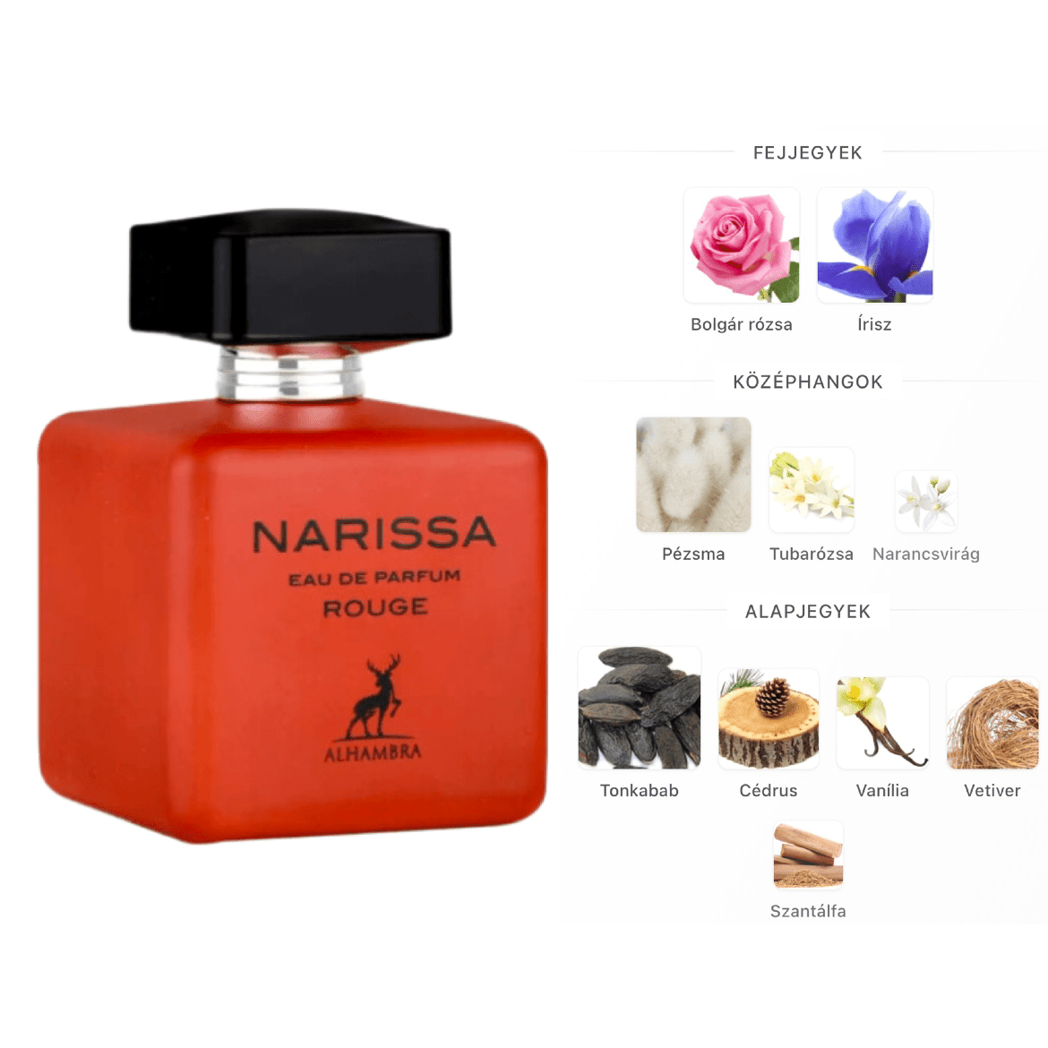 Maison Alhambra Narissa Ruby EDP - 100 ml - YARA Illatbazár