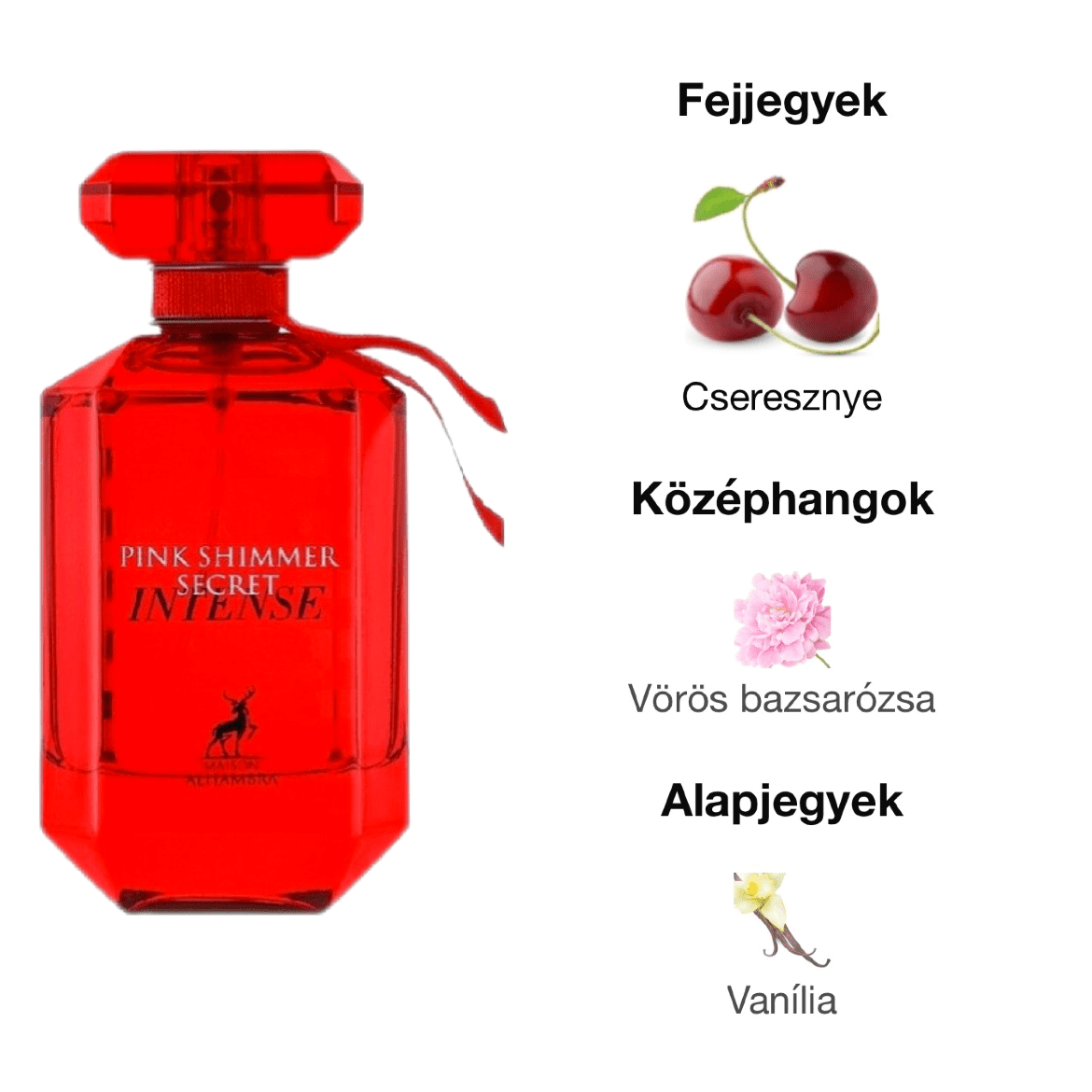 Maison Alhambra Pink Shimmer Secret Intense EDP - 100 ml - YARA Illatbazár