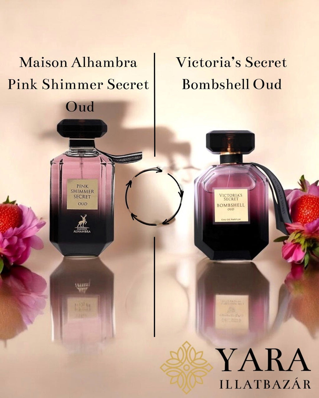 Maison Alhambra Pink Shimmer Secret Oud EDP - 100 ml - YARA Illatbazár