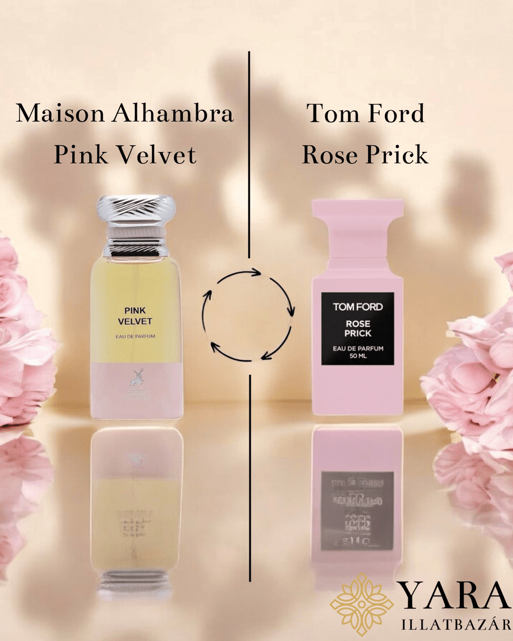Maison Alhambra Pink Velvet (Rose Petals) EDP - 80 ml - YARA Illatbazár
