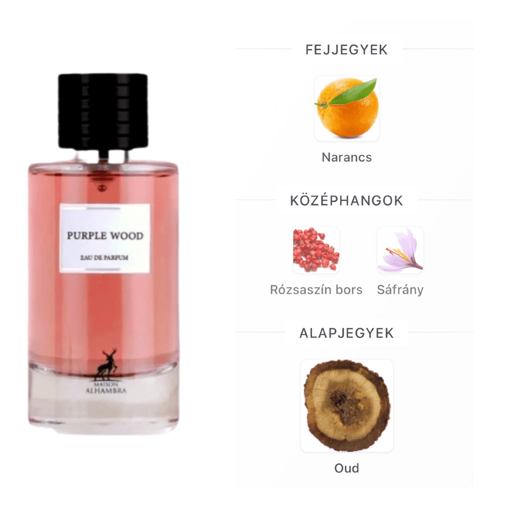 Maison Alhambra Purple Wood - 100 ml - YARA Illatbazár