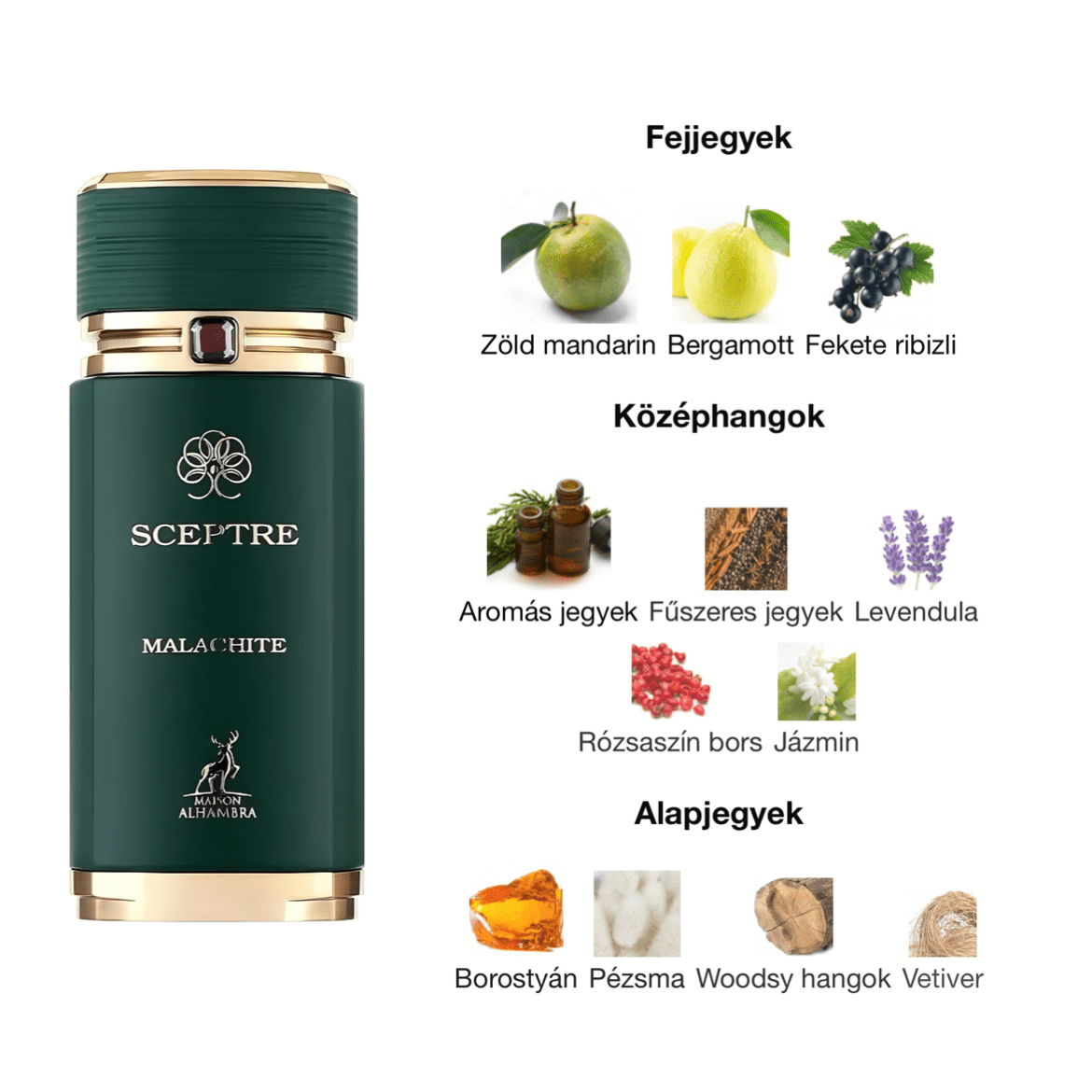 Maison Alhambra Sceptre Malachite EDP - 100 ml - YARA Illatbazár