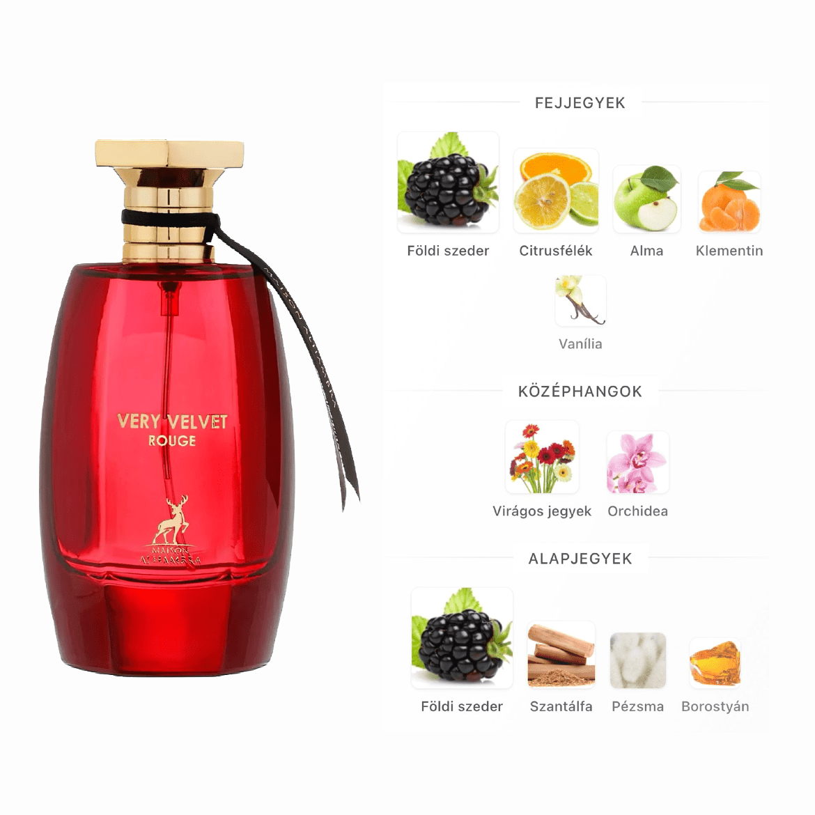 Maison Alhambra Very Velvet Rouge EDP - 100 ml - YARA Illatbazár