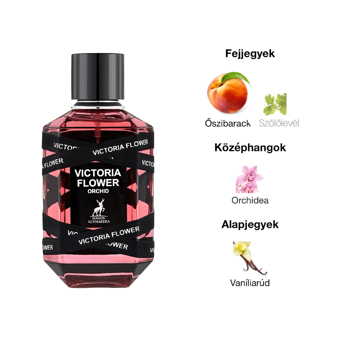 Maison Alhambra Victoria Flower Orchid EDP - 100 ml - YARA Illatbazár