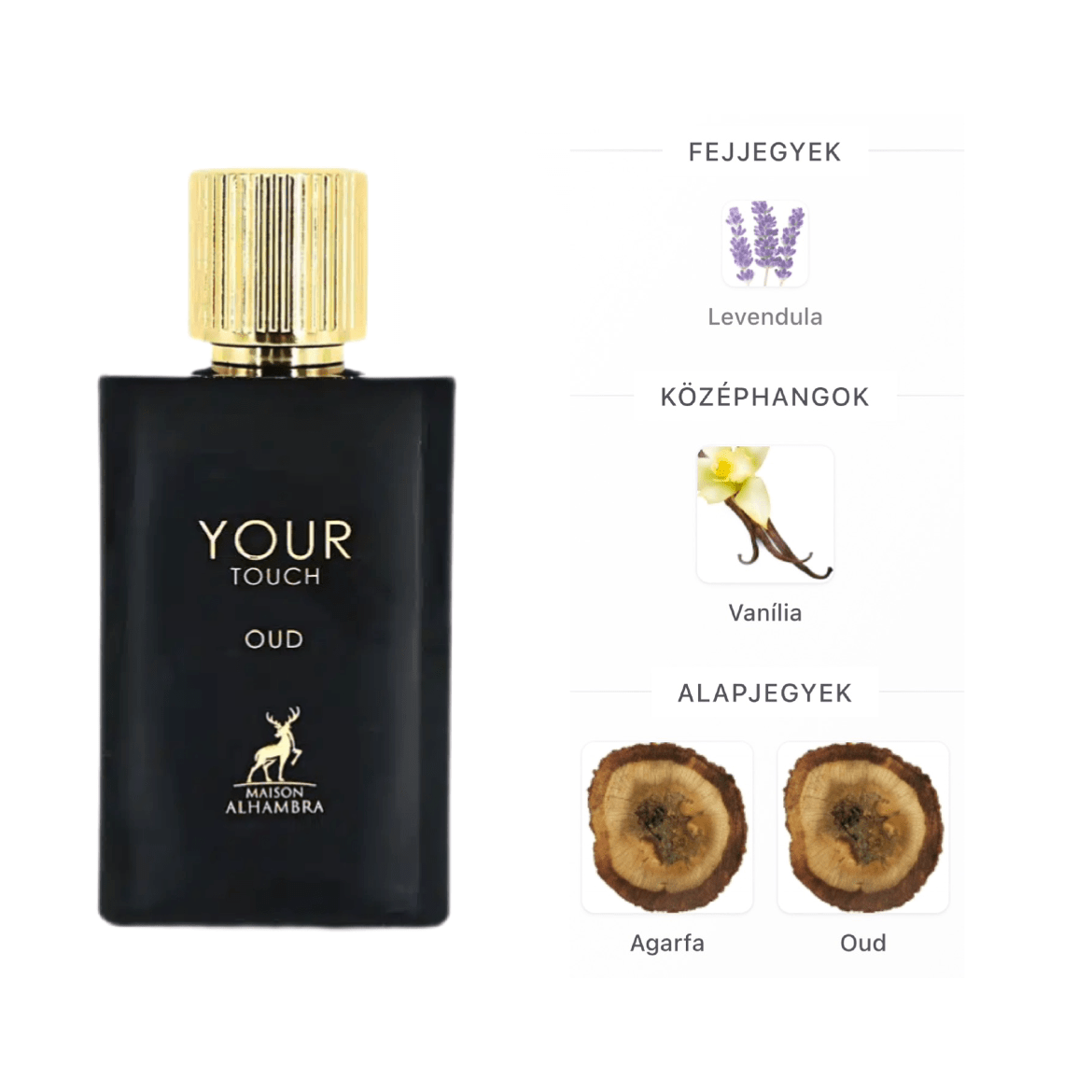 Maison Alhambra Your Touch Oud EDP - 100 ml - YARA Illatbazár