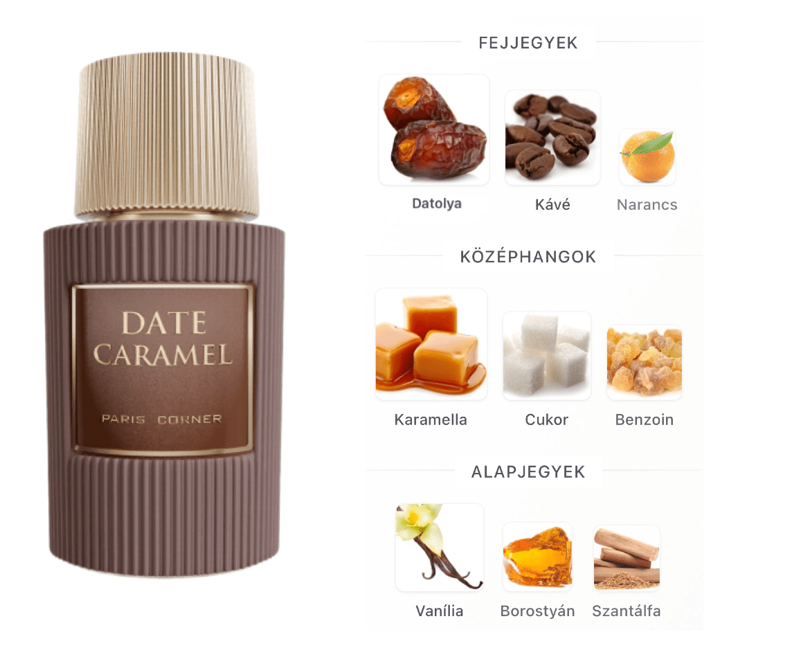 Paris Corner Date Caramel EDP - 100 ml - YARA Illatbazár