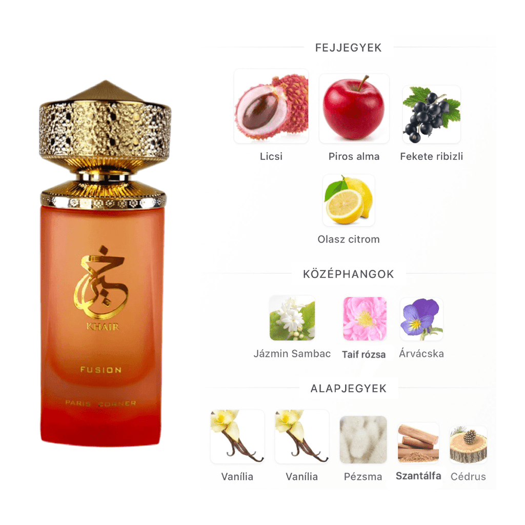 Paris Corner Khair Fusion EDP - 100 ml - YARA Illatbazár