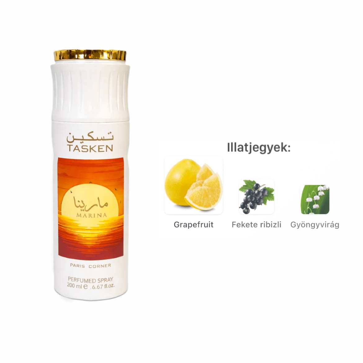 Paris Corner Taskeen Marina Dezodor Spray - 200 ml - YARA Illatbazár